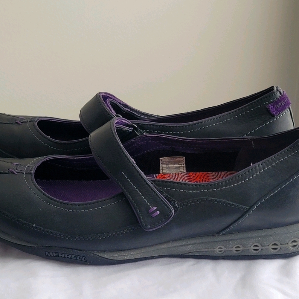 Merrell Allure Black Leather Mary Jane Shoes 9.5